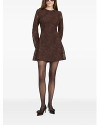 ROTATE BIRGER CHRISTENSEN - Flower Mesh Ls Mini Dress - Lyst