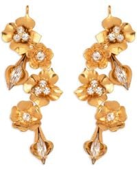 Jennifer Behr - Vanora フローラル クリスタル ピアス - Lyst