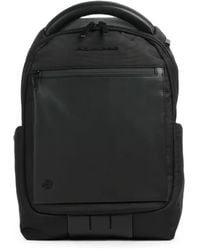 Piquadro - Leather-Trim Panelled Backpack - Lyst
