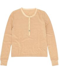 Fortela - Coralie Serafino Silk-Trim Long-Sleeve T-Shirt - Lyst