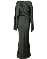 Norma Kamali - Reverse Obie Long-Sleeved Maxi Dress - Lyst