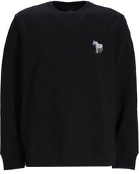 PS by Paul Smith - Zebra-motif Organic-cotton Sweatshirt - Lyst