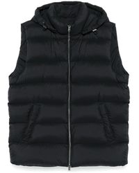Herno - Quilted Puffer Vest With High Collar - Lyst