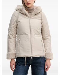 Geox - Kaula Hooded Faux Fur Jacket - Lyst