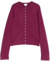 agnès b. - Cashmere Button-Up Cardigan - Lyst
