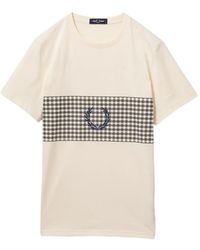 Fred Perry - Check Laurel T-Shirt - Lyst