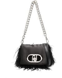 Liu Jo - Mini Puff Bag With Feathers - Lyst