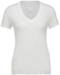 120% Lino - Short-Sleeve V-Neck T-Shirt - Lyst