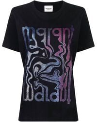 Isabel Marant - Printed Cotton T-shirt - Lyst