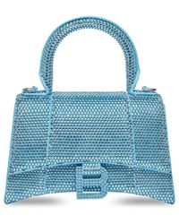 Balenciaga - Hourglass Crystal-embellished Shoulder Bag - Lyst