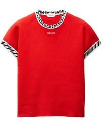 Versace - Cotton Knit T-Shirt - Lyst
