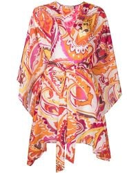 Twinset - Floral-Print Belted-Waist Dress - Lyst