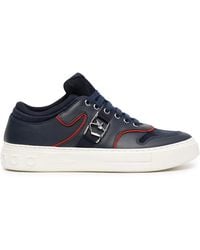 Ferragamo - Ferragamo Borg Logo Low-Top Sneakers - Lyst