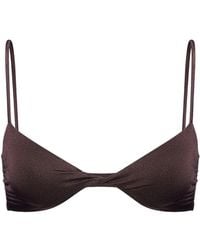 Salt & Wave - Twist-Detail Bikini Top - Lyst