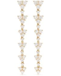Anita Ko - Pendientes Eternity en oro amarillo de 18 ct con diamantes - Lyst