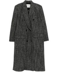 Isabel Marant - Double-Breasted Long-Sleeve Coat - Lyst