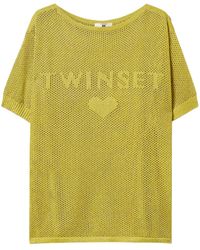 Twinset - Knitted T-Shirt - Lyst