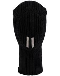 Rick Owens - Ribbed-Knit Balaclava - Lyst