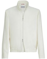 Brunello Cucinelli - Outerwear Jacket With Stand Collar - Lyst