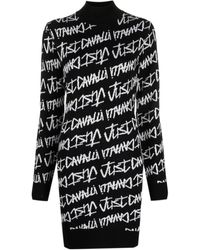 Just Cavalli - Intarsia-Knit Logo Dress - Lyst