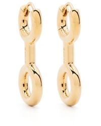 Charlotte Chesnais - Binary Chain Huggie Earrings - Lyst
