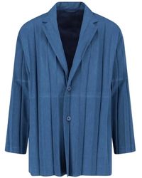 Issey Miyake - Pleated Blazer Edge Ensemble - Lyst