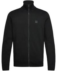 BOSS - Veste En Jersey De Coton Avec Badge Logo - Lyst