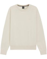 BOSS - Crew-Neck Sweater - Lyst