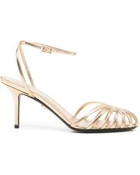ALEVI - Strappy Caged Sandals - Lyst
