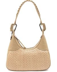 Isla - Woven embossed shoulder bag - Lyst