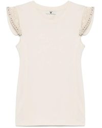 Twinset - Bead-Detailing T-Shirt - Lyst
