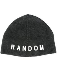 Random Identities - Embroidered-logo Brushed Beanie - Lyst