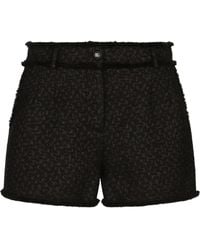 Dolce & Gabbana - Raschel Tweed Shorts - Lyst