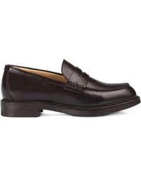 Doucal's - Penny-Slot Leather Loafers - Lyst