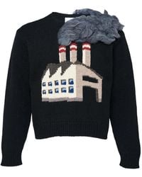 Doublet - Pull En Maille Intarsia - Lyst