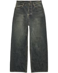 Balenciaga - Low-rise Wide-leg Jeans - Lyst