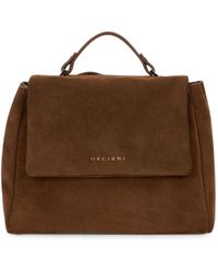 Orciani - Sveva Suede Shoulder Bag - Lyst