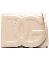 Dolce & Gabbana - DG Logo leather crossbody bag - Lyst