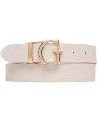 Guess - James 4G Logo-Embossed Reversible Belt - Lyst