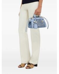 Ferragamo - Mini Hug Crochet-Knit Tote Bag - Lyst