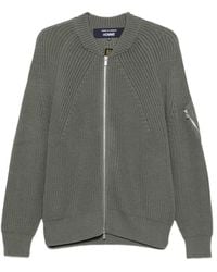Comme des Garçons - Zip-Up Ribbed-Knit Cardigan - Lyst