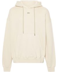 Off-White c/o Virgil Abloh - Off Stamp Skate Cotton Hoodie - Lyst
