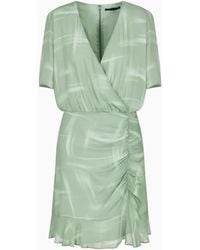 ARMANI EXCHANGE - Abito Con Scollo A V - Lyst