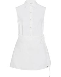 Rosetta Getty - Chemise Nouée Devant À Design Sans Manches - Lyst