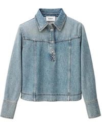 Ba&sh - Tavy Buttoned Polo Top - Lyst