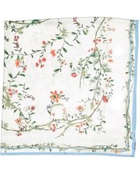 Givenchy - Floral-Print Silk Scarf - Lyst