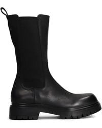 Elena Iachi - Leather Combat Boots - Lyst