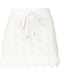 Fenty - Scalloped Drawstring Mini Skirt - Lyst