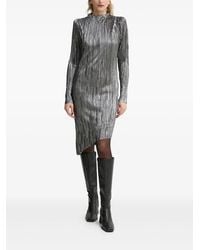 Bruuns Bazaar - Pleated Puff-Sleeve Midi Dress - Lyst