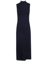 Twinset - High-Neck Sleeveless Midi Dress - Lyst